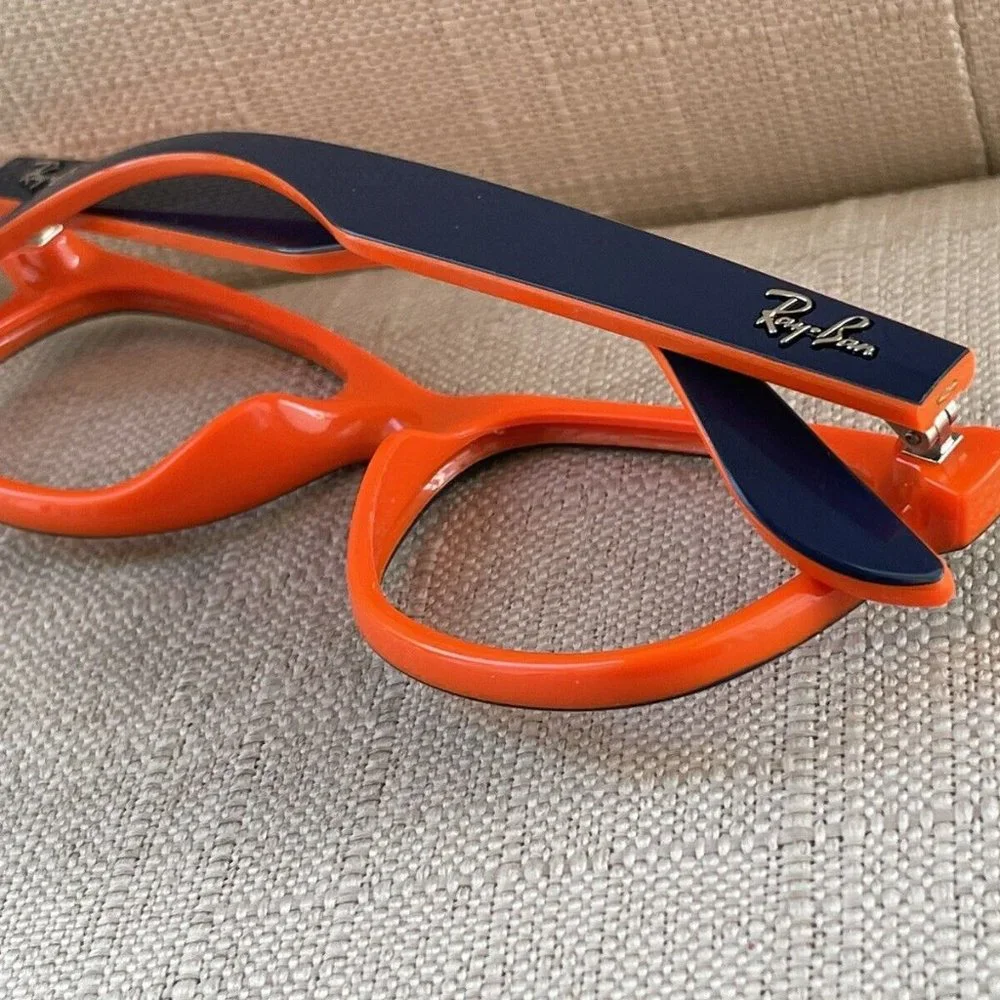 Ray-Ban Youth Eyeglasses Black/Orange Tone RJ8052S Glasses Frame
